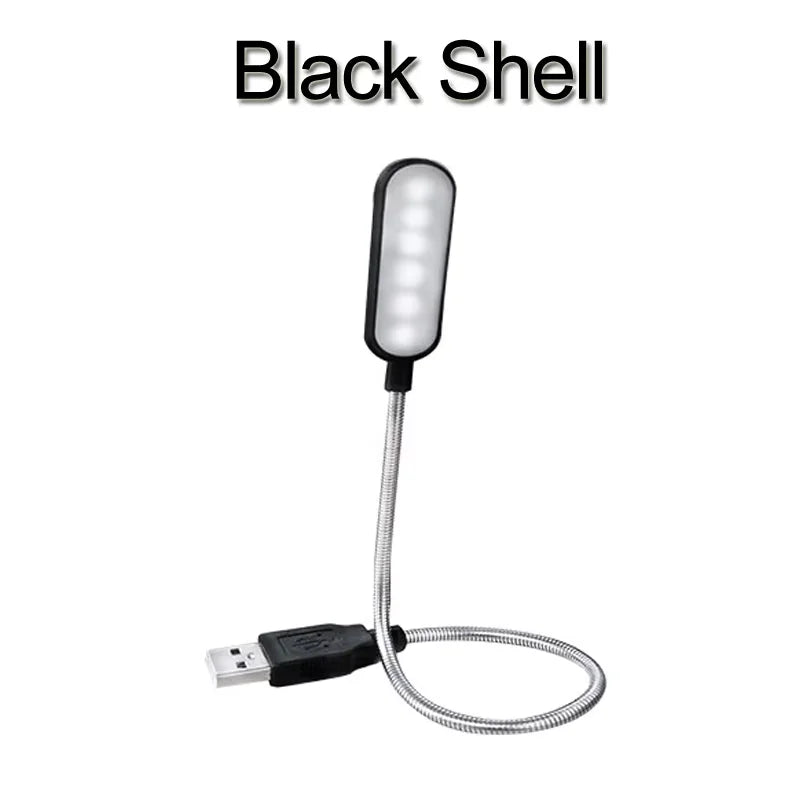 Portable USB Reading Light - Flexible Mini Book Lamp for Laptop ,Desk & Night Reading