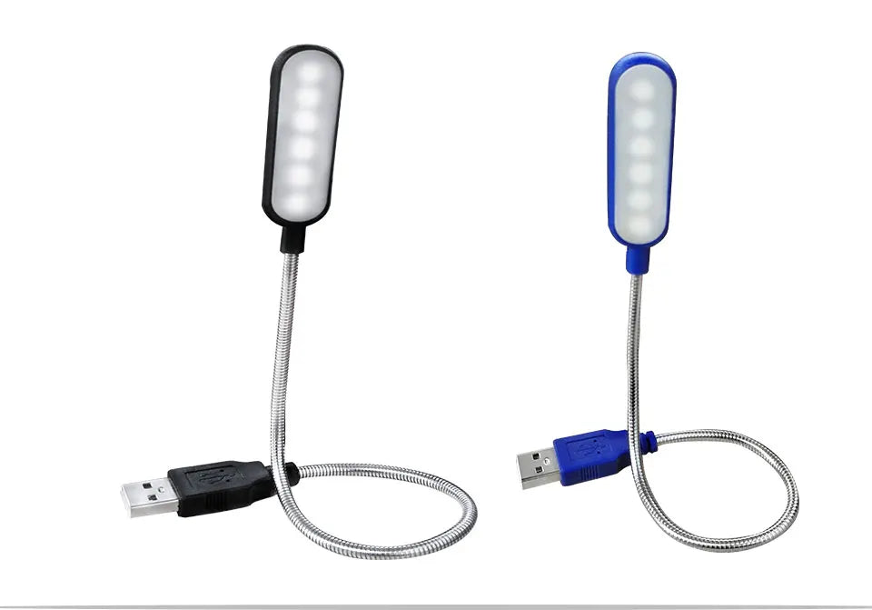 Portable USB Reading Light - Flexible Mini Book Lamp for Laptop ,Desk & Night Reading