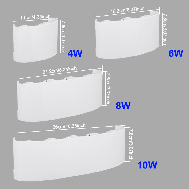 Modern waterproof LED outdoor Wall Light