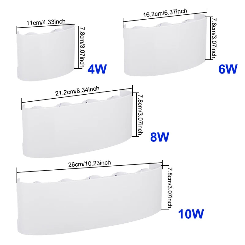 Modern waterproof LED outdoor Wall Light