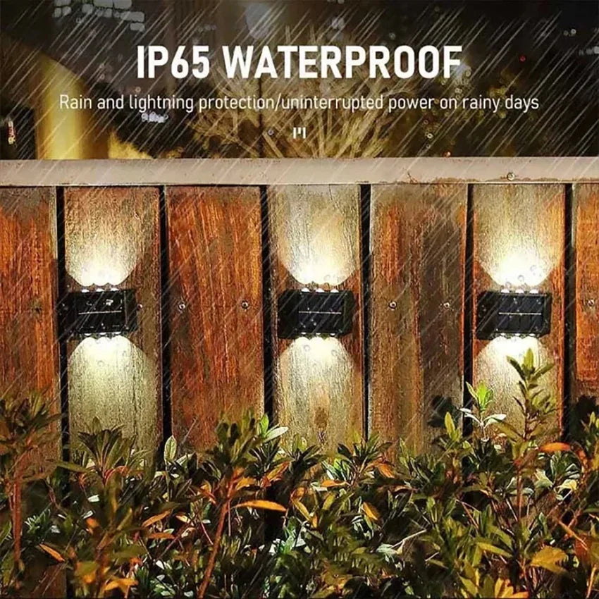 Modern solar Outdoor Wall Light