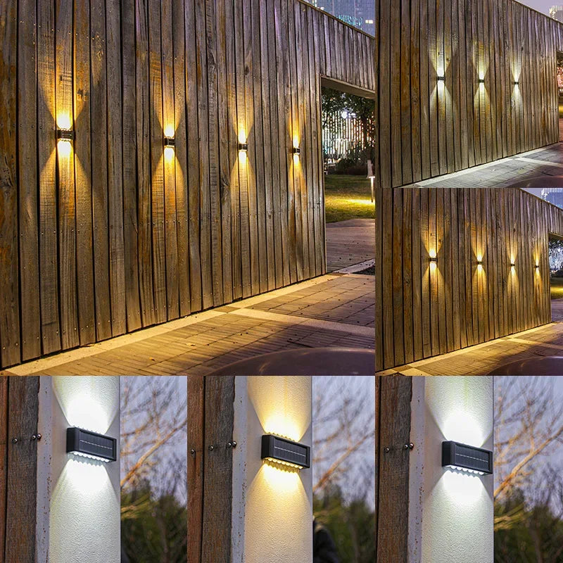 Modern solar Outdoor Wall Light