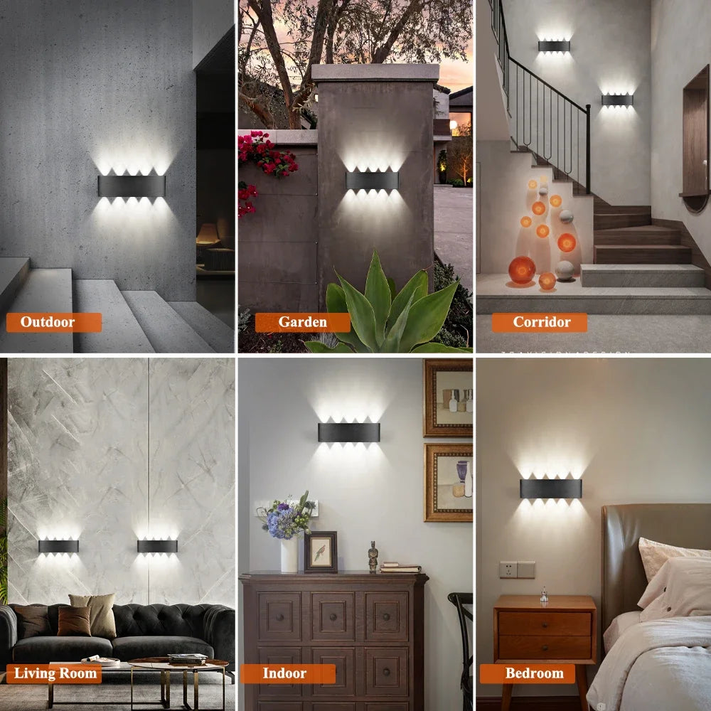 Modern solar Outdoor Wall Light