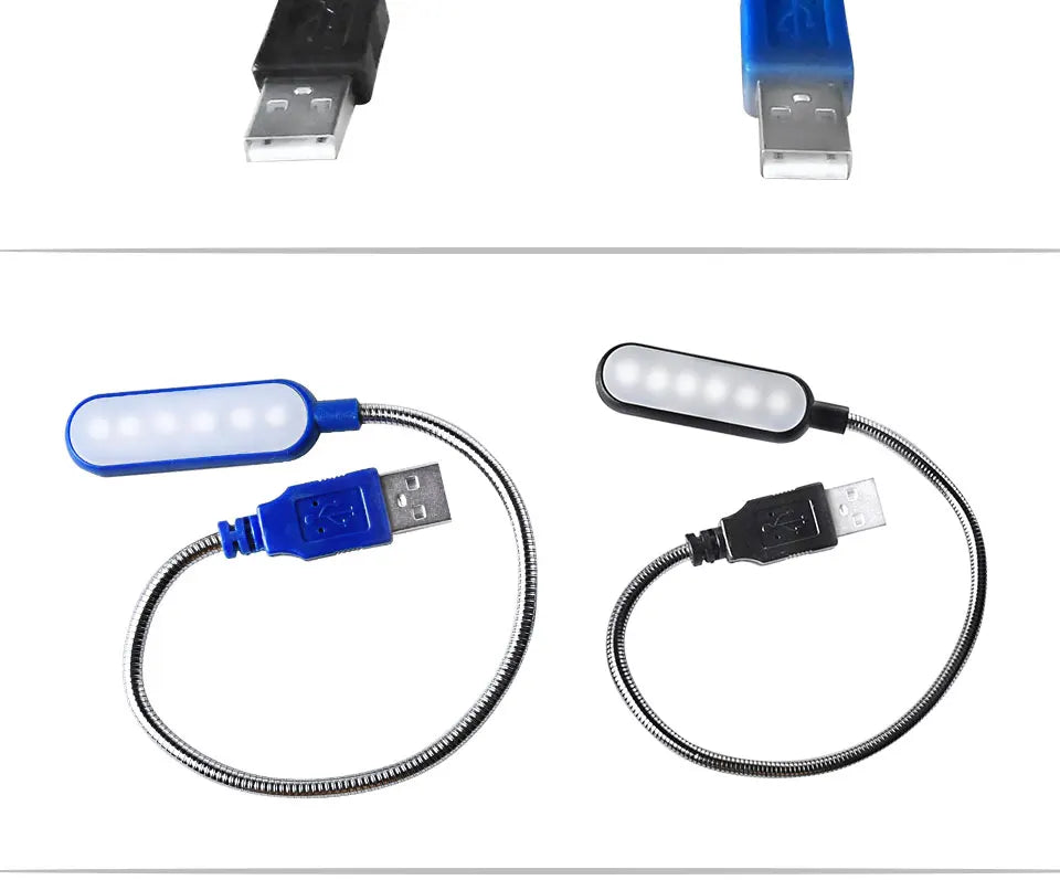 Portable USB Reading Light - Flexible Mini Book Lamp for Laptop ,Desk & Night Reading